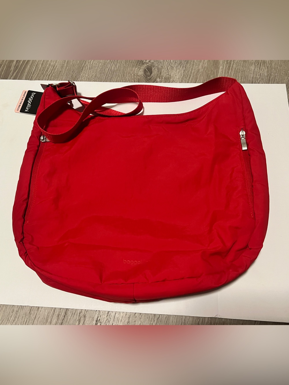 Baggallini Swift Hobo Crossbody Red NWT SCB995